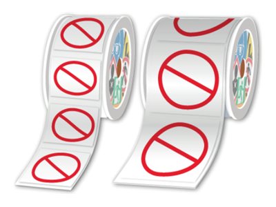 [LTZ12100FBAN] Brother Vinyl - 100 mm diameter 250 Etikett(en) (1 Rolle(n)