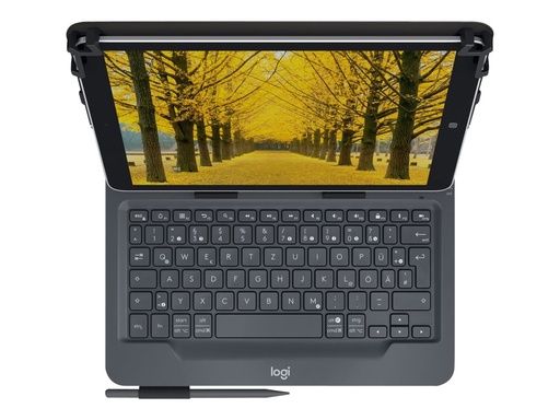 [920-008339] Logitech Universal - Tastatur und Foliohülle - kabellos - Bluetooth 3.0 - QWERTZ - Deutsch (Schweiz)