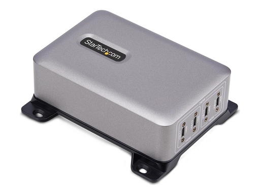 [424DUK-USB-C-CHARGER] StarTech.com 4-Port USB-C Charger, 240W Total, Single Port 140W EPR - Netzteil - mit Oberflächenmontagehalterung - 240 Watt - 5 A - Power Delivery 3.1 - 4 Ausgabeanschlussstellen (USB-C)