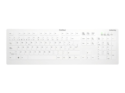 [AK-C8112-FUS-W/ES] Cherry Contour Active Key AK-C8112 - Tastatur - medizinisch