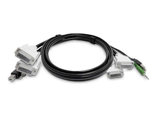 [SKDVI2HDDP06MMKVM06T] StarTech.com Adapterkabel - TAA-konform - USB Typ B, DisplayPort, DVI-D, 3,5 mm Audioanschluss zu USB, HDMI, DisplayPort, 3,5 mm Audioanschluss