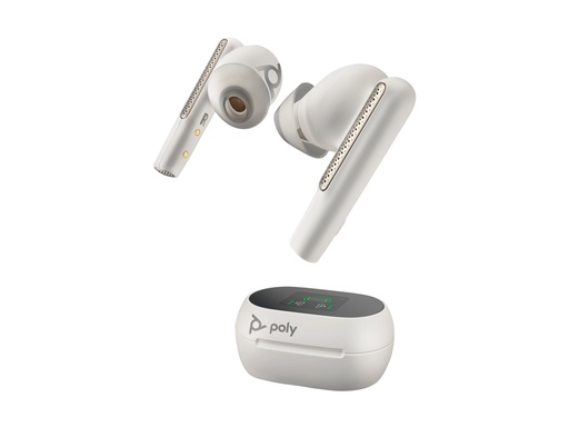 [8L5B0AA] Poly Voyager Free 60/60+ Microsoft Teams Certified White Earbuds - Kopfhörer