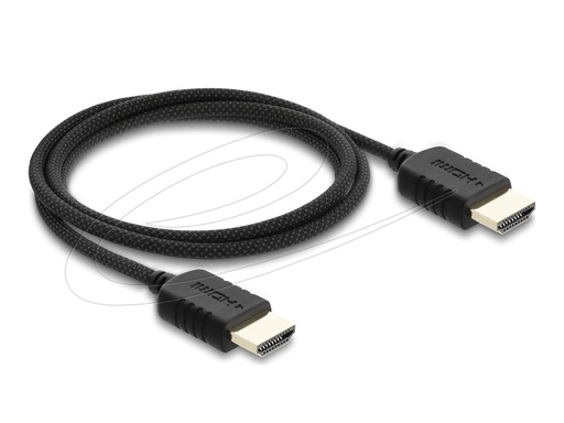 [81681] Delock High Speed - HDMI-Kabel - HDMI männlich zu HDMI männlich - 1 m - dreifach abgeschirmtes Koaxialkabel - Schwarz - 8K60Hz (7680 x 4320)