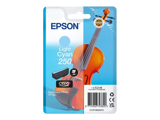 [C13T16N54010] Epson 250 - 5.3 ml - hell Cyan - original - Blisterverpackung