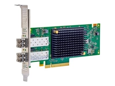 [406-BBXS] Dell Emulex LPe37102 SecureHBA Dual Port Fibre Channel 32Gb Adapter PCIe Full Height