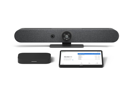 [TAPRMGGGLCTL2] Logitech Room Solutions for Google Meet Small - Kit für Videokonferenzen (Logitech Rally Bar Mini, Logitech Tap mit Cat5e Kit, Google Meet Compute)