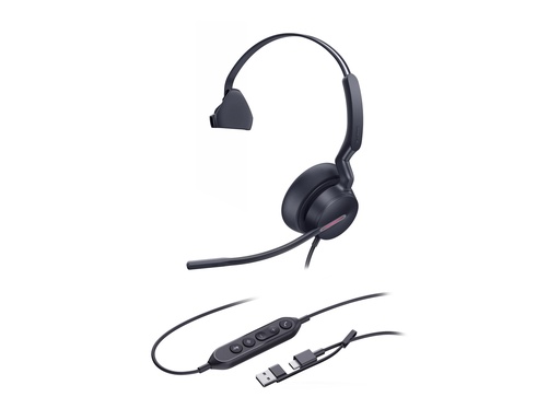 [1308242] Yealink UH46 Mono - Headset - On-Ear - kabelgebunden