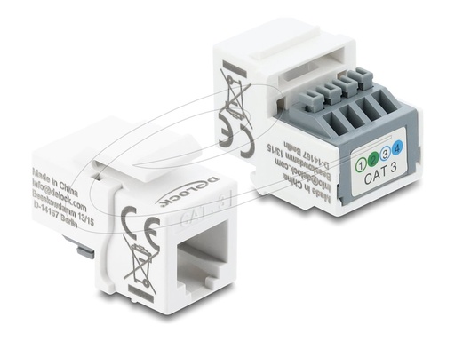 [90993] Delock Keystone-Modul - RJ-11 (W) zu 4-poliger