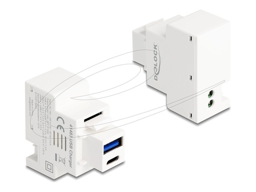 [41483] Delock Snap-in-Modul (Keystone) - PD 20 W