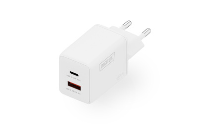 [DA-10302] DIGITUS USB GaN Charger 45W, 1x USB-C, 1x USB-A