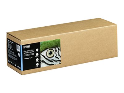 [C13S450263NQ] Epson Fine Art II - Baumwolle - glatt matt - 490 Mikron - Natural White - Rolle (43,2 cm x 15 m)