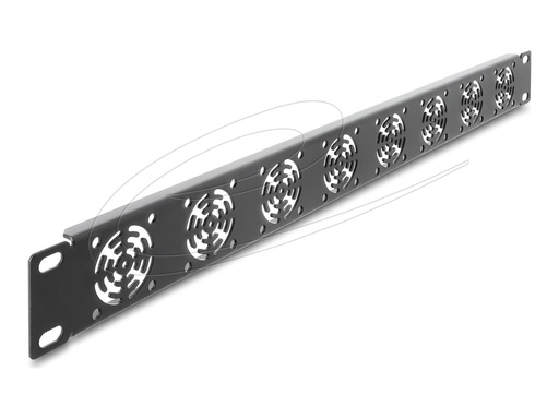[67414] Delock 19" Rackblende für 8 Lüfter 40 x 40 mm dunkelgrau