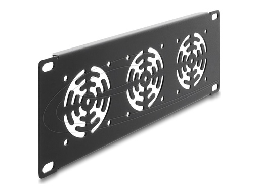 [67431] Delock Rackabdeckung - for 3 fans, 60 x 60 mm - Dunkelgrau - 2U - 25.4 cm (10")