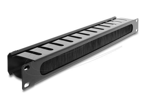 [67628] Delock 19? Kabelmanagement Rangierpanel mit Bürste schwarz