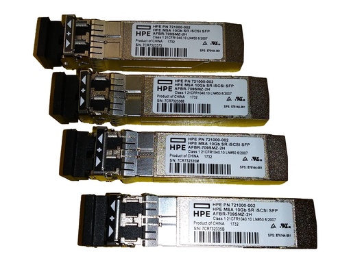 [P88920-B25] HPE MSA - SFP+-Transceiver-Modul - 10GbE, iSCSI (Packung mit 4)