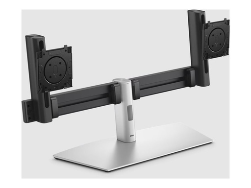 [DELL-MDS26] Dell Pro Dual Monitor Stand - MDS26 - Aufstellung - für 2 Monitore - quick release mechanism - Silver/Black - Bildschirmgröße: 48.3-68.6 cm (19"-27")