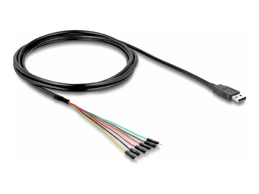 [63989] Delock Kabel USB / seriell - USB (M) zu 6-poliges TTL (M)
