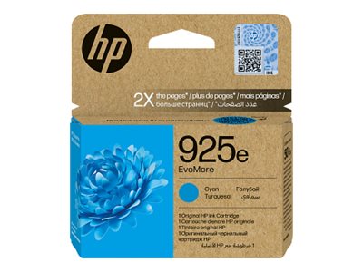 [4K0W0PE#LS1] HP 925e EvoMore - 9.5 ml - Cyan - original