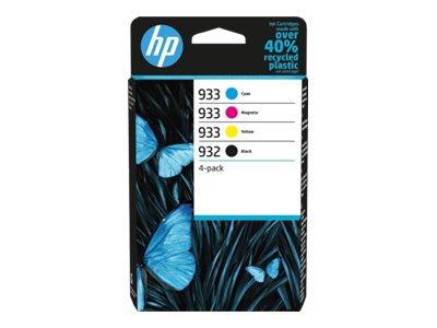 [6ZC71AE#LS1] HP 932/933 Combo Pack - 4er-Pack - Schwarz, Gelb