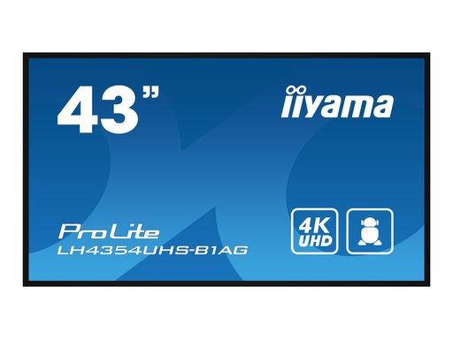 [LH4354UHS-B1AG] Iiyama LH4354UHS-B1AG - 108 cm (43") Diagonalklasse LH54 Series LCD-Display mit LED-Hintergrundbeleuchtung - interaktive Digital Signage - mit Integrierter SoC-Mediaplayer - 4K UHD (2160p)