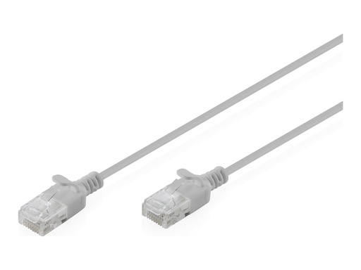 [DK-1618-005S] DIGITUS CAT 6 U-UTP Slim Patchkabel, 0,5 m, Grau