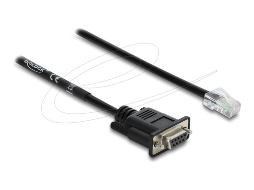 [64297] Delock Kabel seriell - DB-9 (W) zu RJ-45 (M)