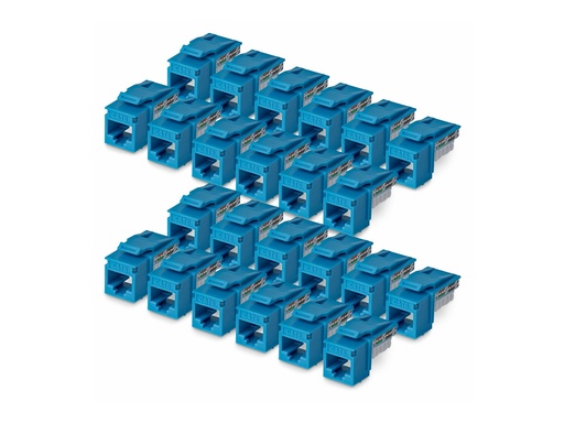[C6KEY110BL24PK] StarTech.com Cat6 Keystone Jack 24-Pack 90-Deg 110 - Netzwerk - CAT 6