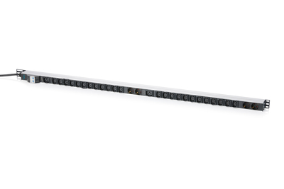 [DN-95453] DIGITUS Basis IT PDU, 1-phasig 32A, 24 x C13, 2 x C19, 4 x Schutzkontaktsteckdose, 3 m Zuleitung, IEC 60309 32 A Stecker