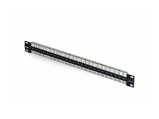 [C6PANELSTP481U] StarTech.com Startech - Leeres Keystone-Patchpanel - for RJ45 - geeignet für Wandmontage, Rack montierbar - CAT 6a/8 - STP/UTP - Schwarz - 1U - 48.3 cm (19")