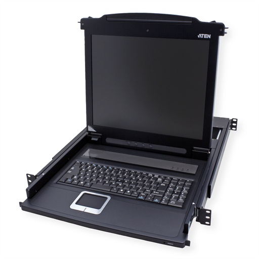 [CL1000M-ATA-ITG] ATEN CL1000M Konsole IT PS/2 VGA Tastaturlayout Italien - KVM-Umschalter - PS/2