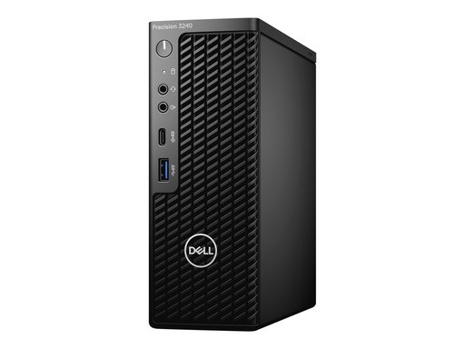 [JW9KX] Dell Precision 3240 Compact - USFF - 1 x Core i7 10700 / 2.9 GHz - vPro - RAM 16 GB - SSD 512 GB - Quadro P620 - 1GbE - Win 10 Pro 64-Bit - Monitor: keiner - Schwarz - BTP - mit 1 Year Basic Onsite (IE, UK - 3 Years)