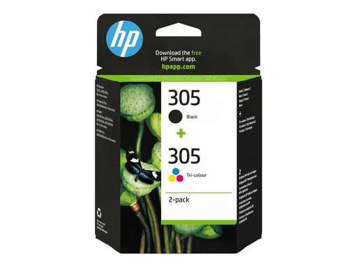 [6ZD17AE#LS1] HP 305 - 2er-Pack - Schwarz, Farbe (Cyan, Magenta, Gelb)