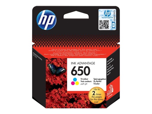 [CZ102AE#LS1] HP 650 - 5 ml - Farbe (Cyan, Magenta, Gelb)