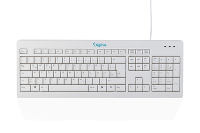 [DA-20168] DIGITUS CK10, kabelgebundene Tastatur, Deutsches Layout (QWERTZ), 105 Tasten