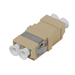 [S215480] Synergy 21 LWL-Kupplung LC-Buchse/LC-Buchse 50/125u Multimode duplex PVC beige ohne Flansch - Multimode-Faser - Duplex