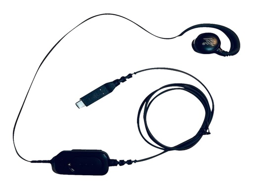 [HDST-USBC-PTT1-01] Zebra Headset - Ohrstöpsel - über dem Ohr angebracht