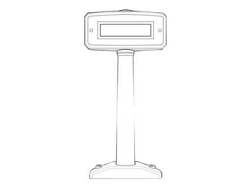 [MX201-SI00WW] Zebra Barcodescanner-Ferndisplay - für Zebra MP6000 Long