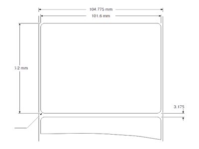 [3010739-T] Zebra Z-Perform 1000D Removable - Papier - matt - entfernbarer Kautschukkleber - unbeschichtet - 142 Mikron - weiß - 101.6 x 76.2 mm 880 Etikett(en) (1 Rolle(n)