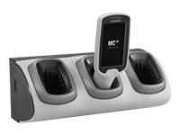 [CRD-MC18-3SLCKH-01] Zebra 3-Slot High Density Locking Cradle - Handheld-Ladestation