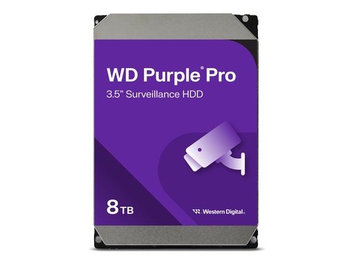 [WD8002PURP] WD Purple Pro WD8002PURP - Festplatte - 8 TB - Überwachung, intelligente Videoübertragung - intern - 3.5" (8.9 cm)