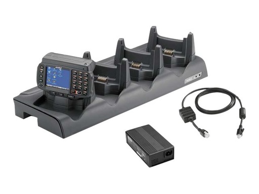 [CRD4001-411EES] Zebra 4-Slot Ethernet Cradle Kit - Docking Cradle (Anschlußstand)