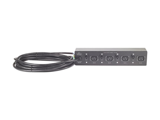 [AP7585] APC Basic Rack PDU - Steckdosenleiste (Rack - einbaufähig) - Wechselstrom 230 V - Eingabe, Eingang fest verdrahtet - Ausgangsanschlüsse: 4 (IEC 60320 C19)