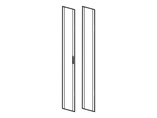 [AR7100G] APC NetShelter SX - Rack-Tür - Grau - 42HE