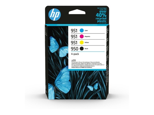 [6ZC65AE#301] HP 950/951 - 4er-Pack - Schwarz, Gelb, Cyan,