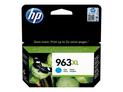 [3JA27AE#BGX] HP 963XL - 22.77 ml - Hohe Ergiebigkeit - Cyan