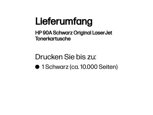 [CE390A] HP 90A - Schwarz - original - LaserJet - Tonerpatrone (CE390A)