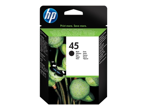 [51645AE#ABD] HP 45 - Original - Tinte auf Pigmentbasis - Schwarz - HP - HP DeskJet 1100/1120/1220/1280/1600/6122/815/855/870/882/895/930/950/980/990 - HP PhotoSmart... - 1 Stück(e)