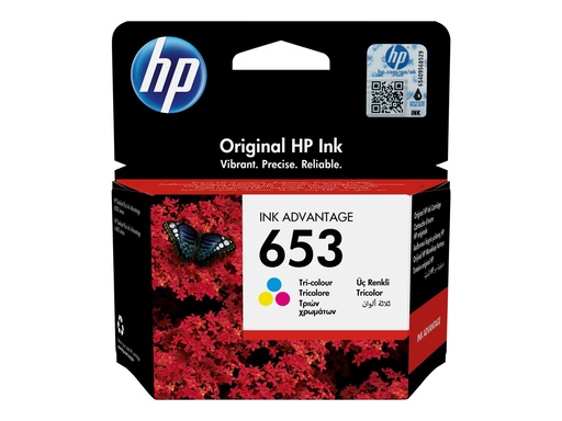 [3YM74AE#BHK] HP 653 - 5 ml - Farbe (Cyan, Magenta, Gelb) -