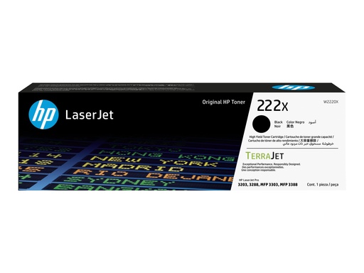 [W2220X] HP 222X - Hohe Ergiebigkeit - Schwarz - original - LaserJet - Tonerpatrone (W2220X)