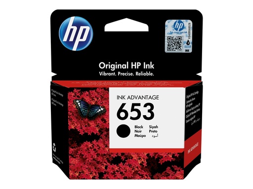 [3YM75AE#BHL] HP 653 - 6 ml - Schwarz - original - Ink Advantage